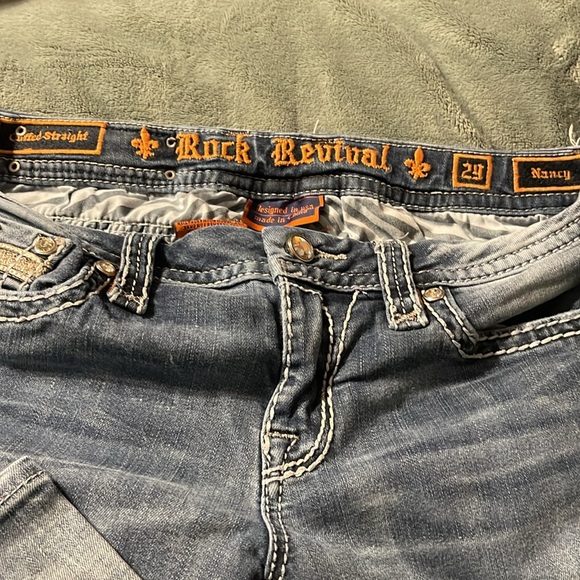 Rock Revival Jeans Nancy Cuffed Straight size 29 - Picture 3 of 7
